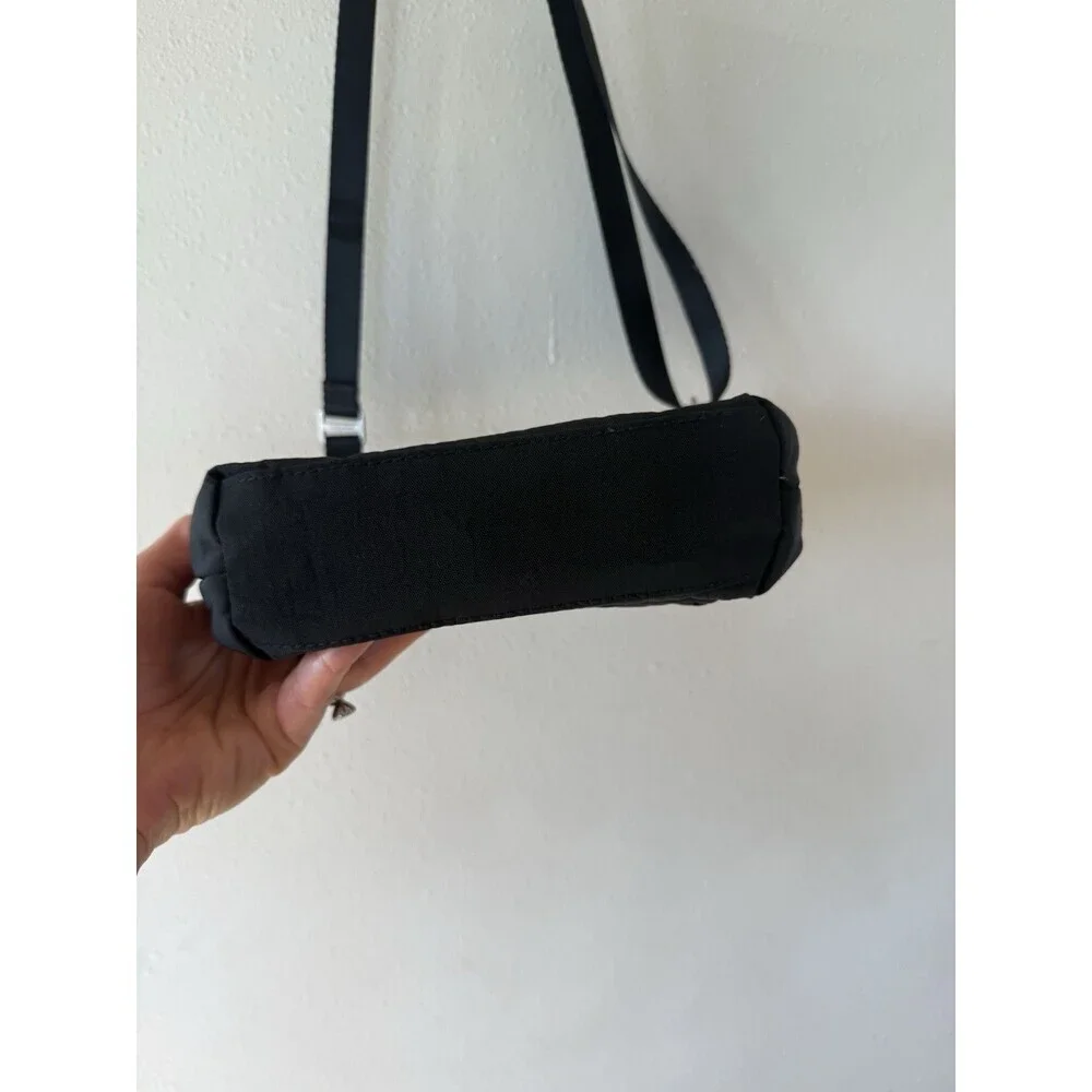 Baggallini Crossbody Purse Handbag Black Nylon Rdif Travel Bag Shoulder Adjust